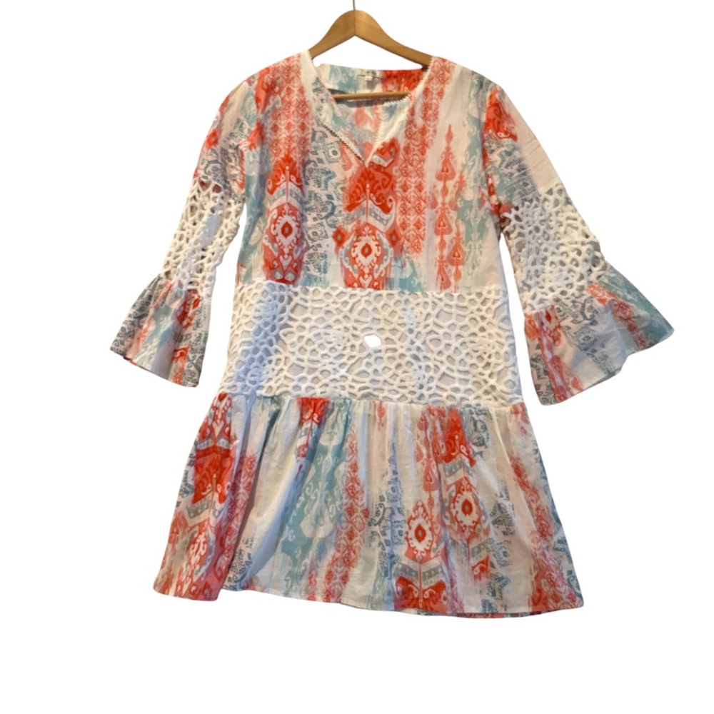 Tyler Boe Print Izzy Tunic Dress Size L